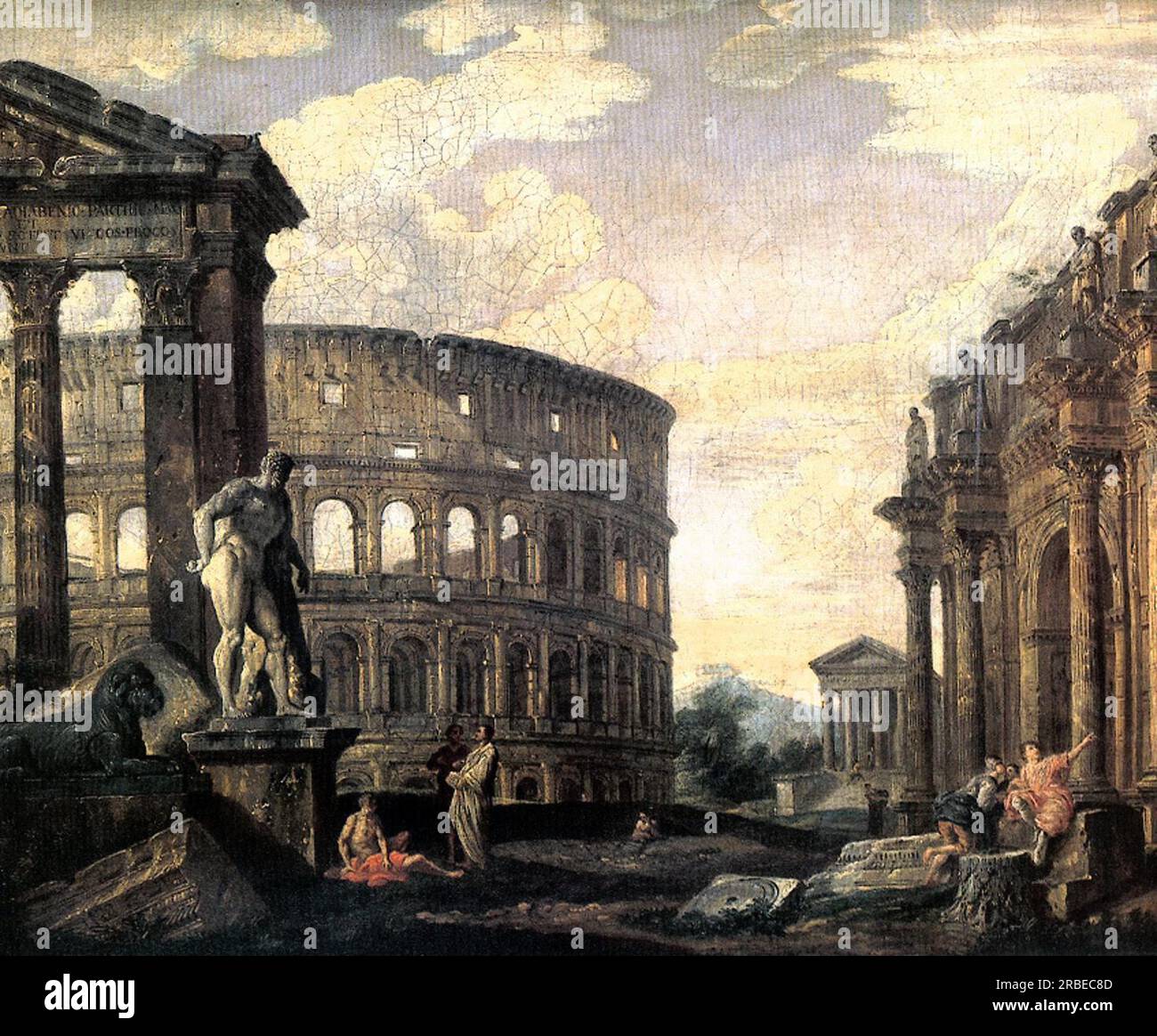 acuarela de detalle de ruinas templo romano, 42 - Buy Contemporary  watercolors of the XX century on todocoleccion