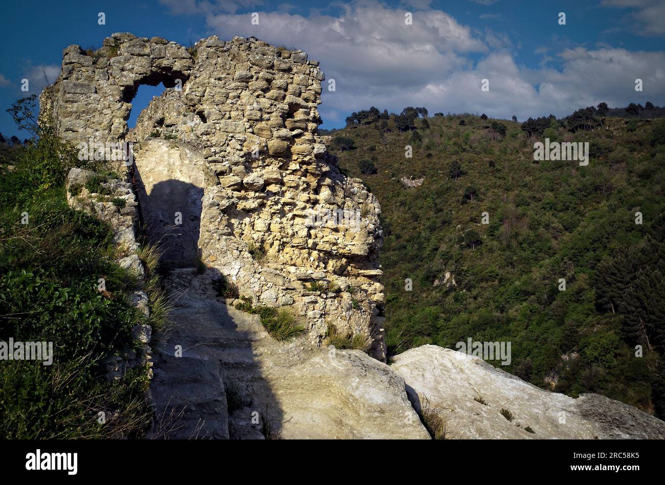 Italia Calabria Cleto El castillo Foto de stock
