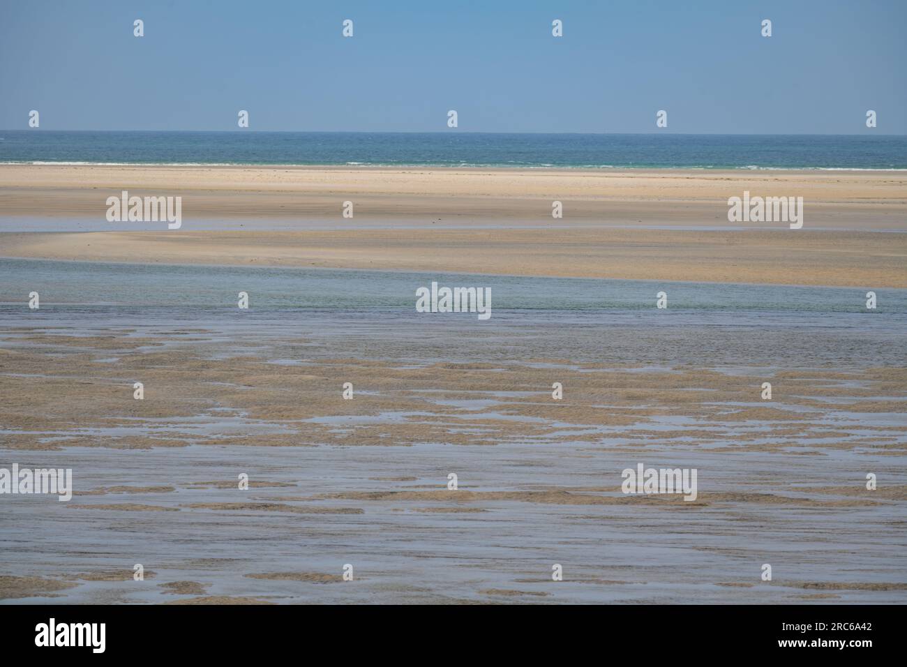 La playa en Luskentyre la isla de Harris Foto de stock