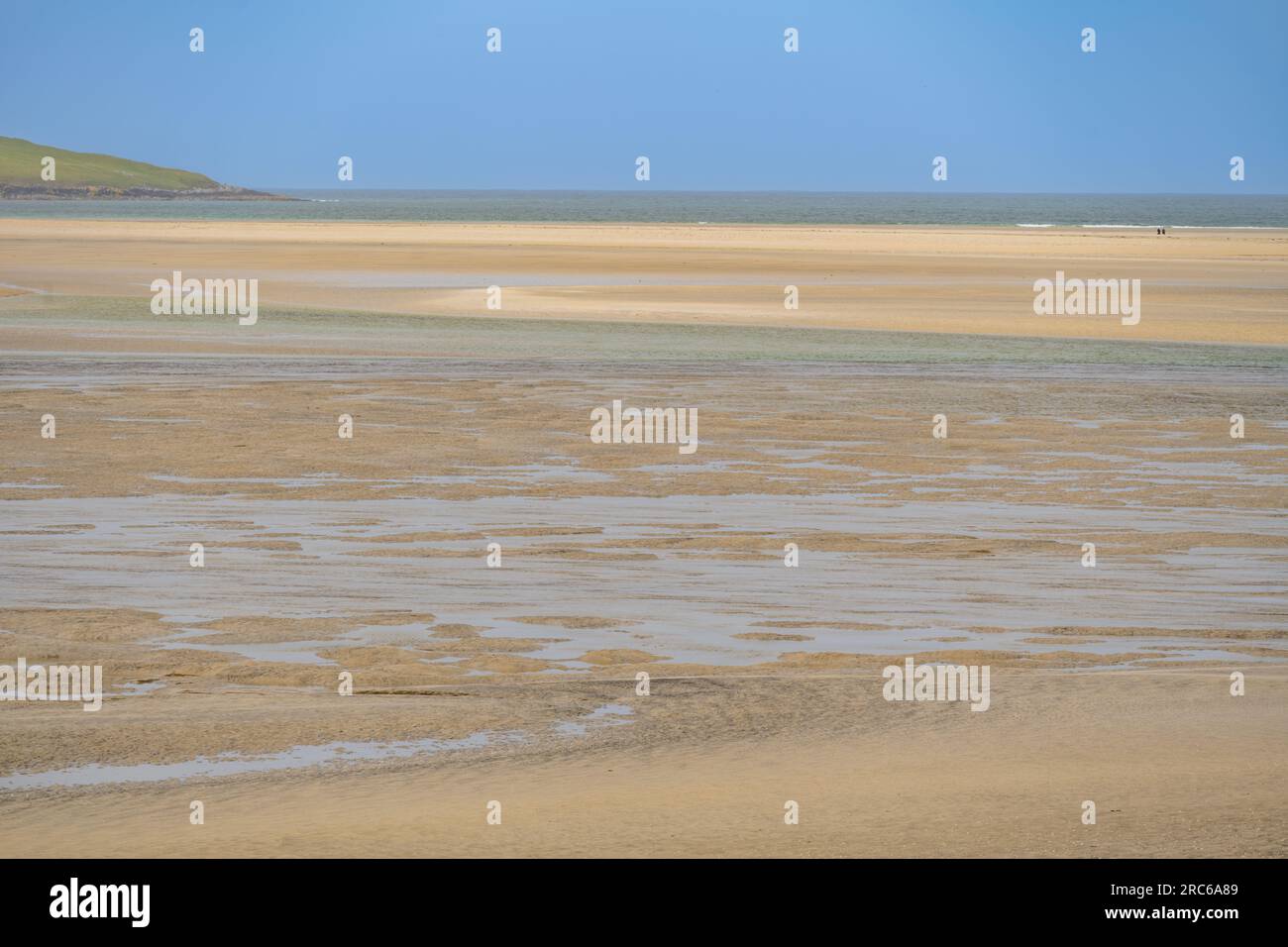 La playa en Luskentyre la isla de Harris Foto de stock