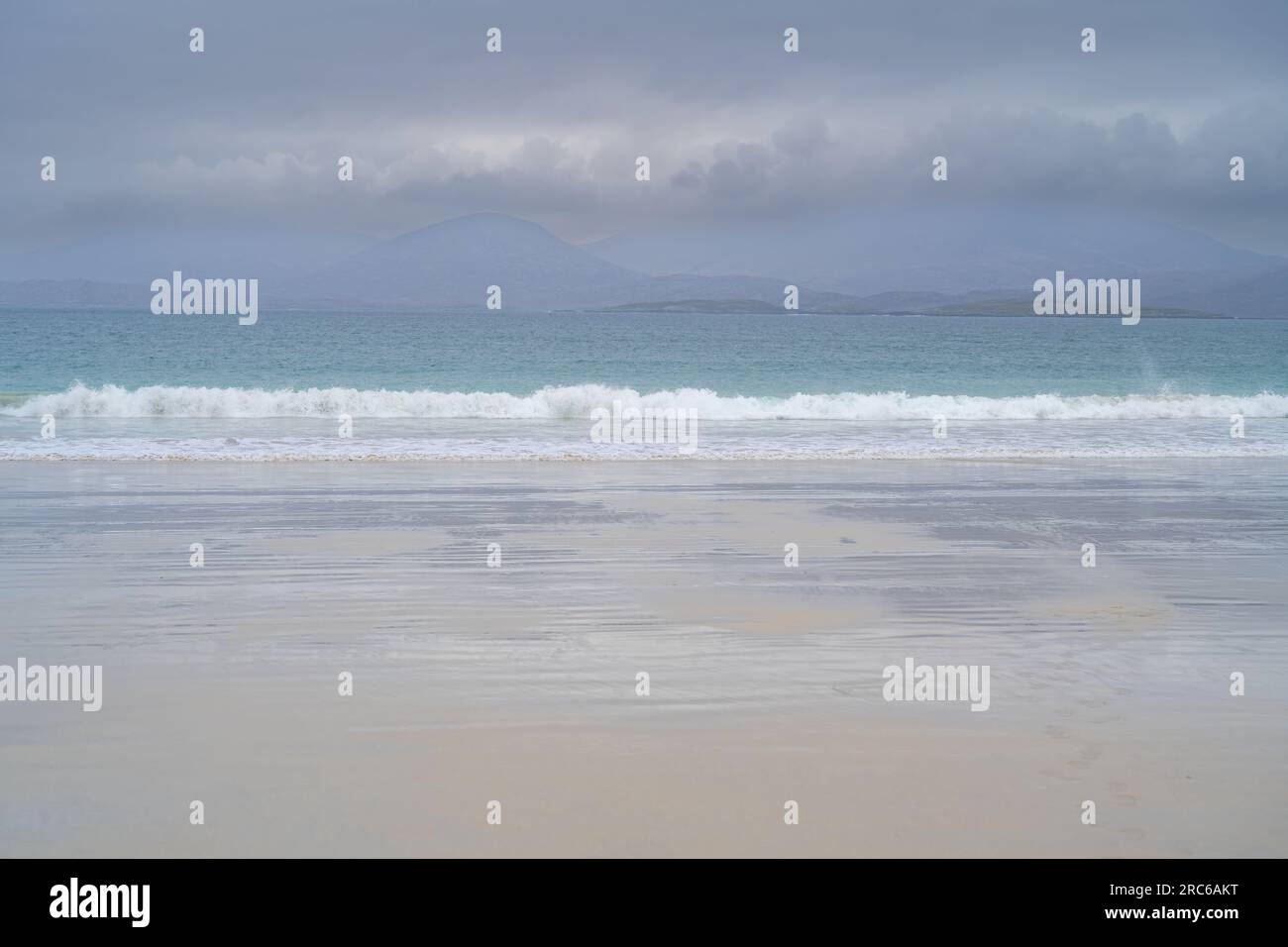 La playa en Luskentyre la isla de Harris Foto de stock