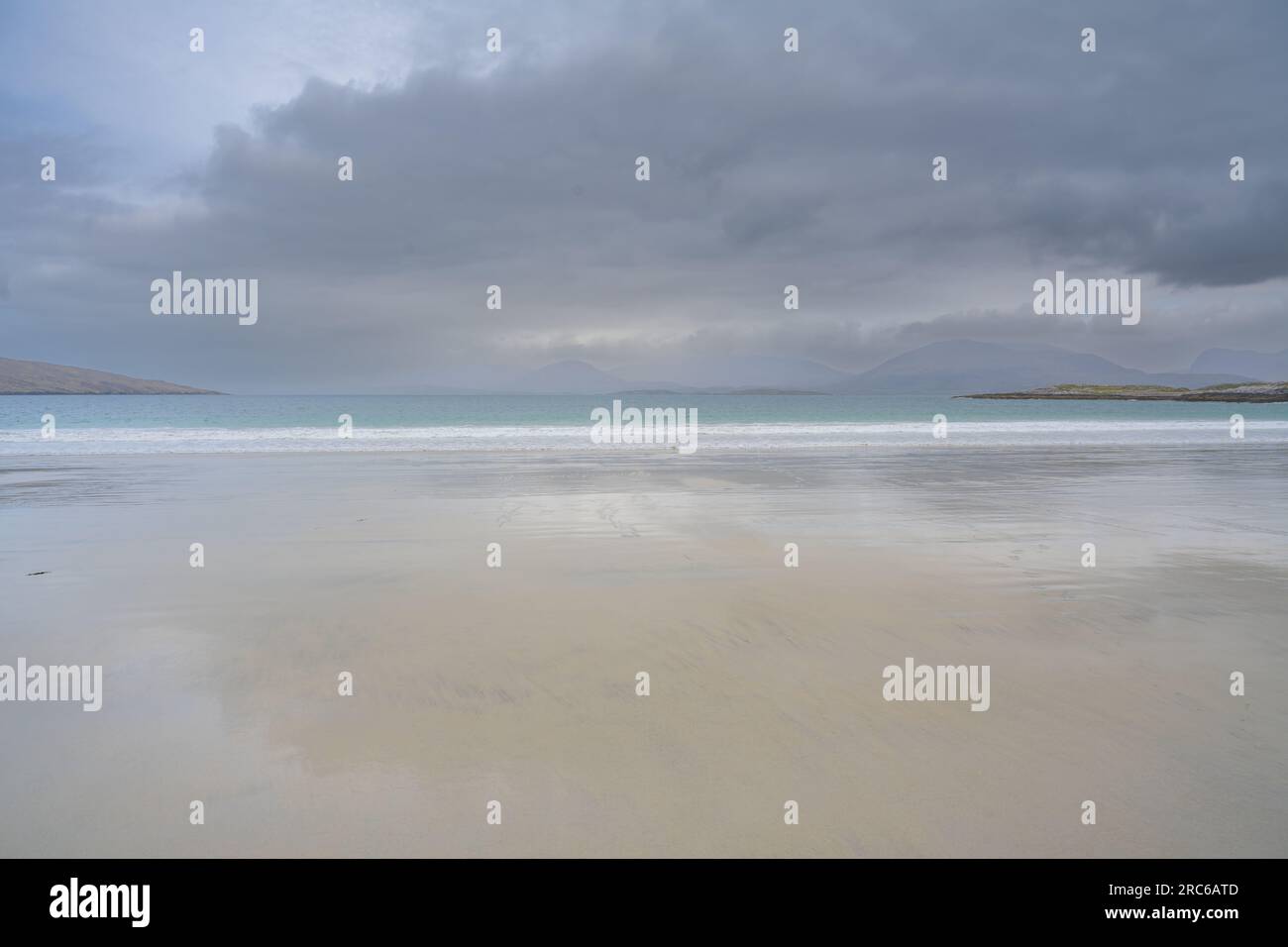 La playa en Luskentyre la isla de Harris Foto de stock