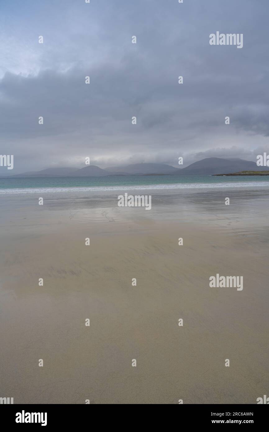 La playa en Luskentyre la isla de Harris Foto de stock