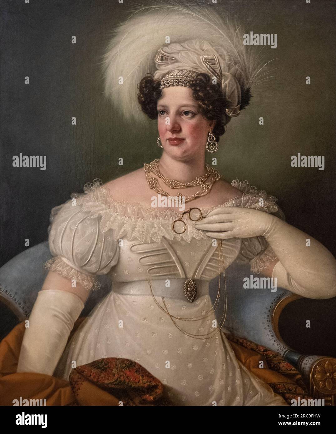 Jozef Tominc: 'Condesa Cecilia Auersperg' (1821) Foto de stock
