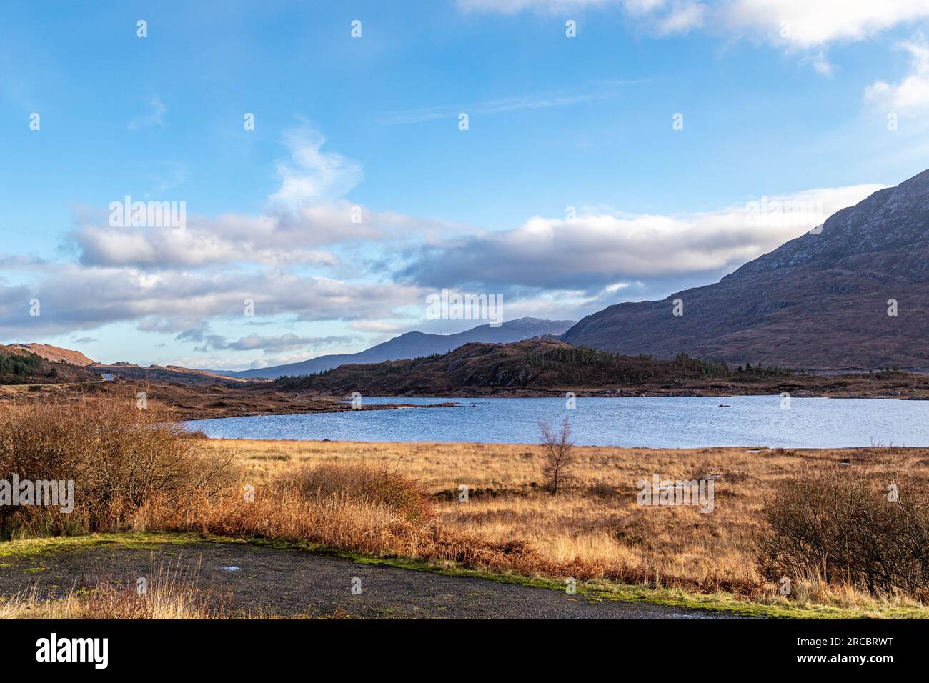 Foto de paisaje único de la naturaleza en Escocia Foto de stock