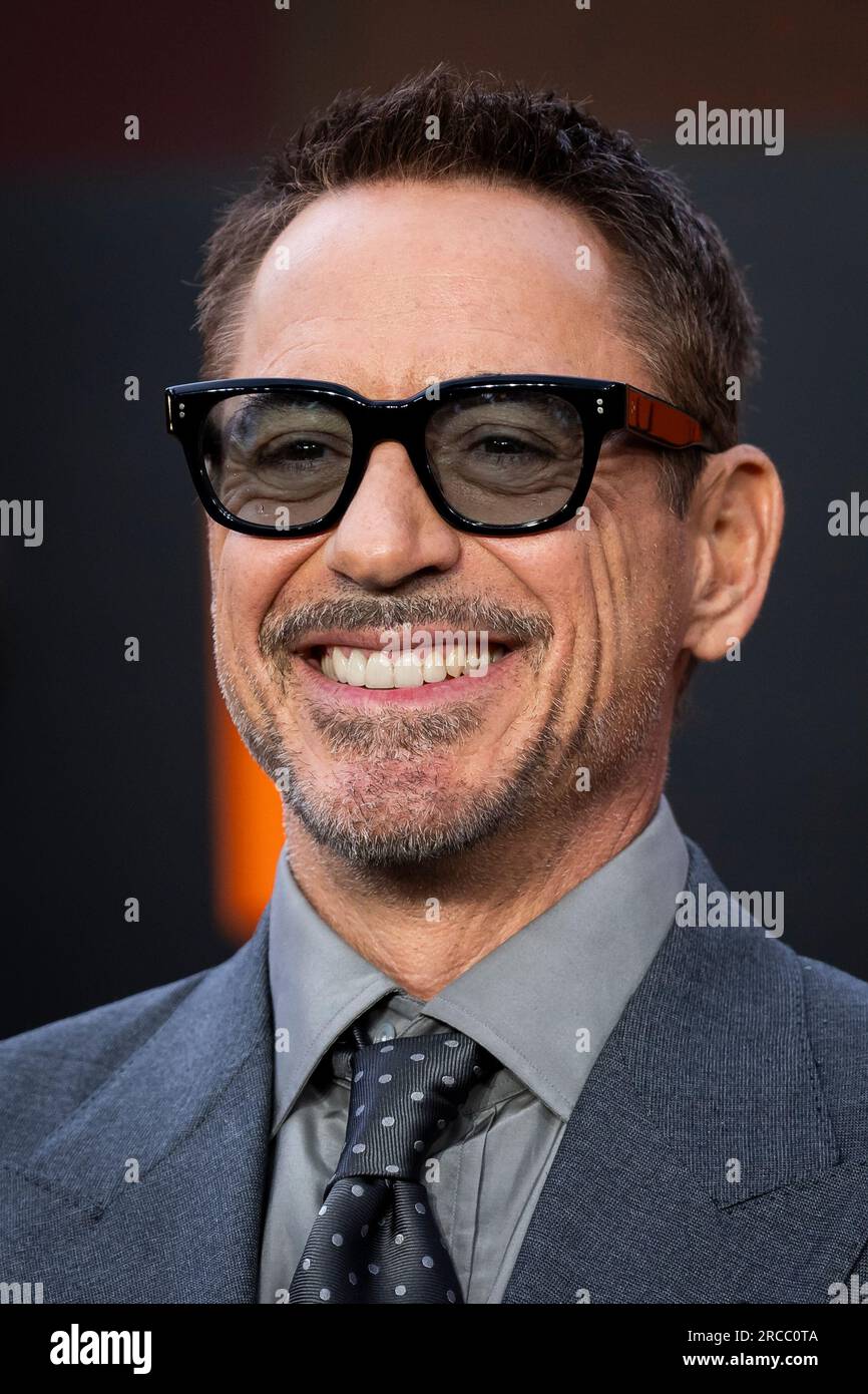 Robert Downey Jr. poses for photographers upon arrival at the premiere