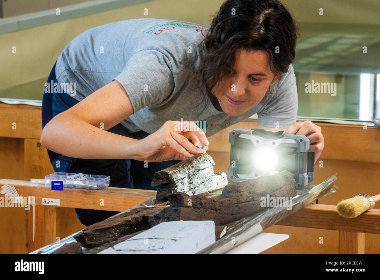 El barco cosido prehistórico de la bahía de Zambratija, gracias a un