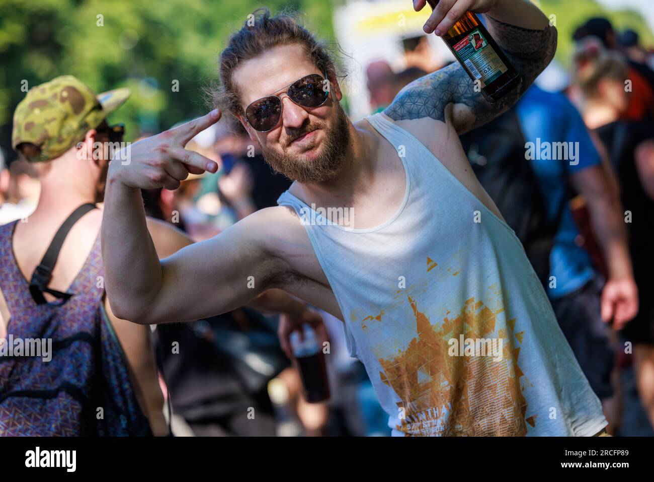 Berlín, BERLÍN/ALEMANIA 08,2023 de julio Desfile de Rave the