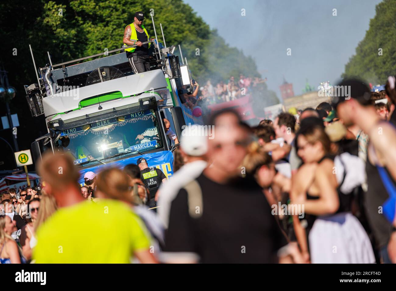 Berlín, BERLÍN/ALEMANIA 08,2023 de julio Desfile de Rave the