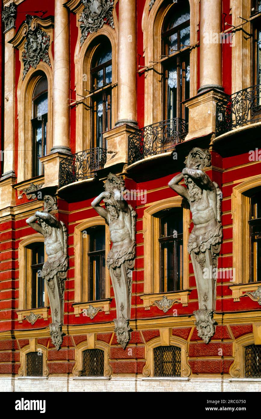 Palacio Belozerskiy, San Petersburgo, Rusia Foto de stock
