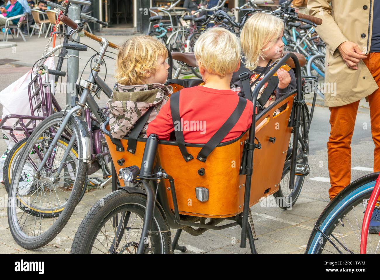 Bicicleta con canasta para llevar niños sale