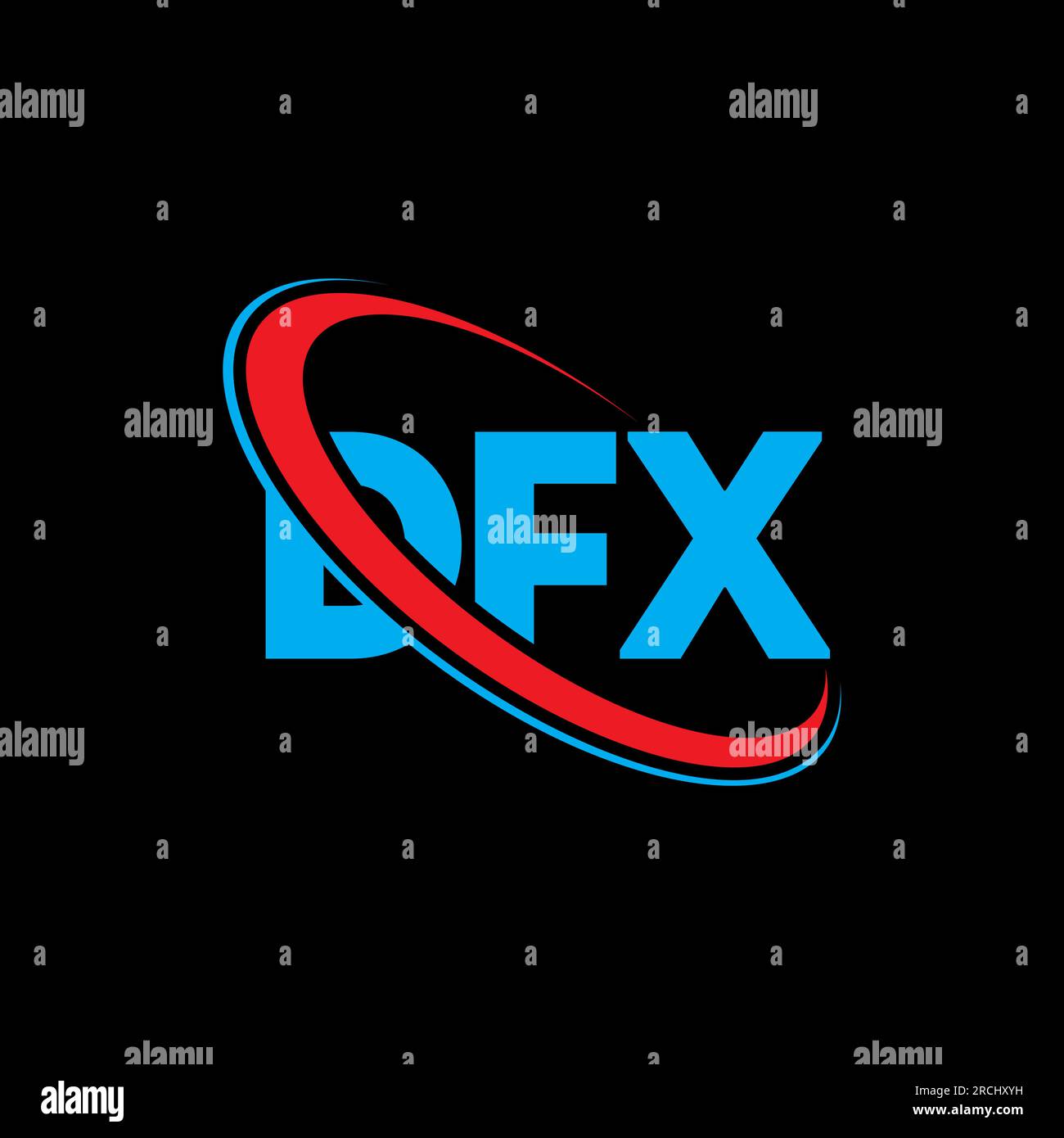 Logotipo de DFX. Carta DFX. Diseño de logotipo de letra DFX. Iniciales ...