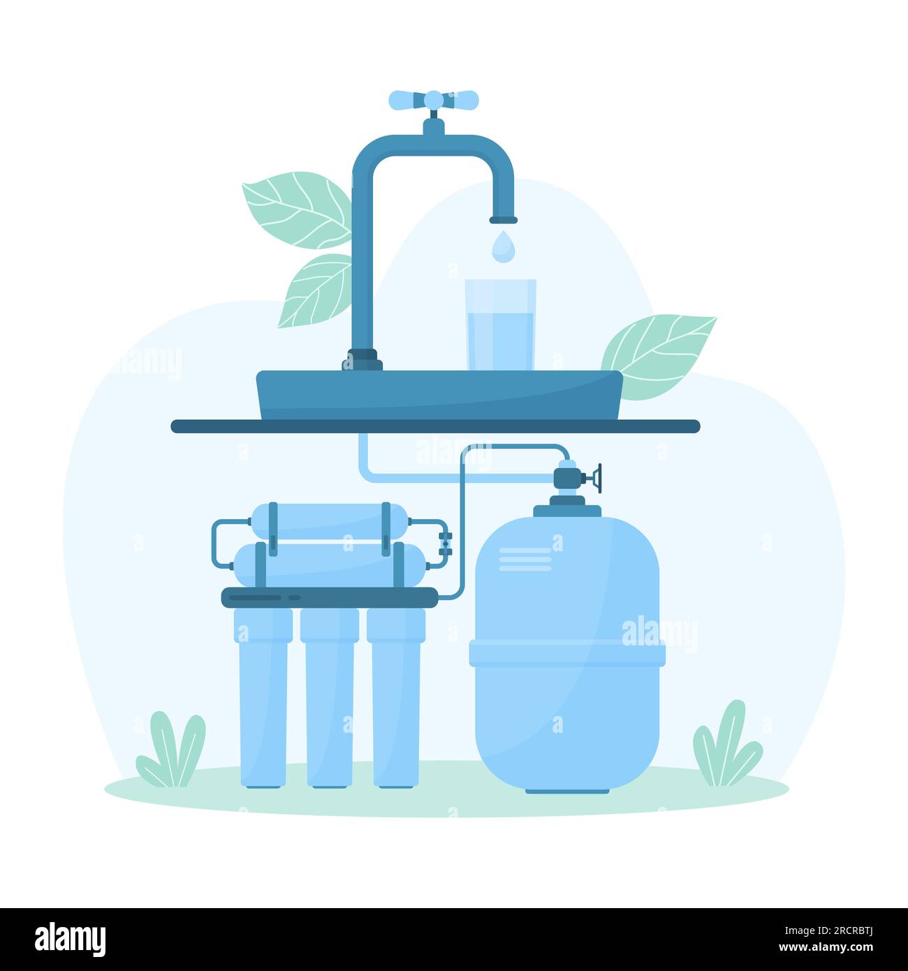Vectores e ilustraciones de Sistema filtracion agua para descargar gratis
