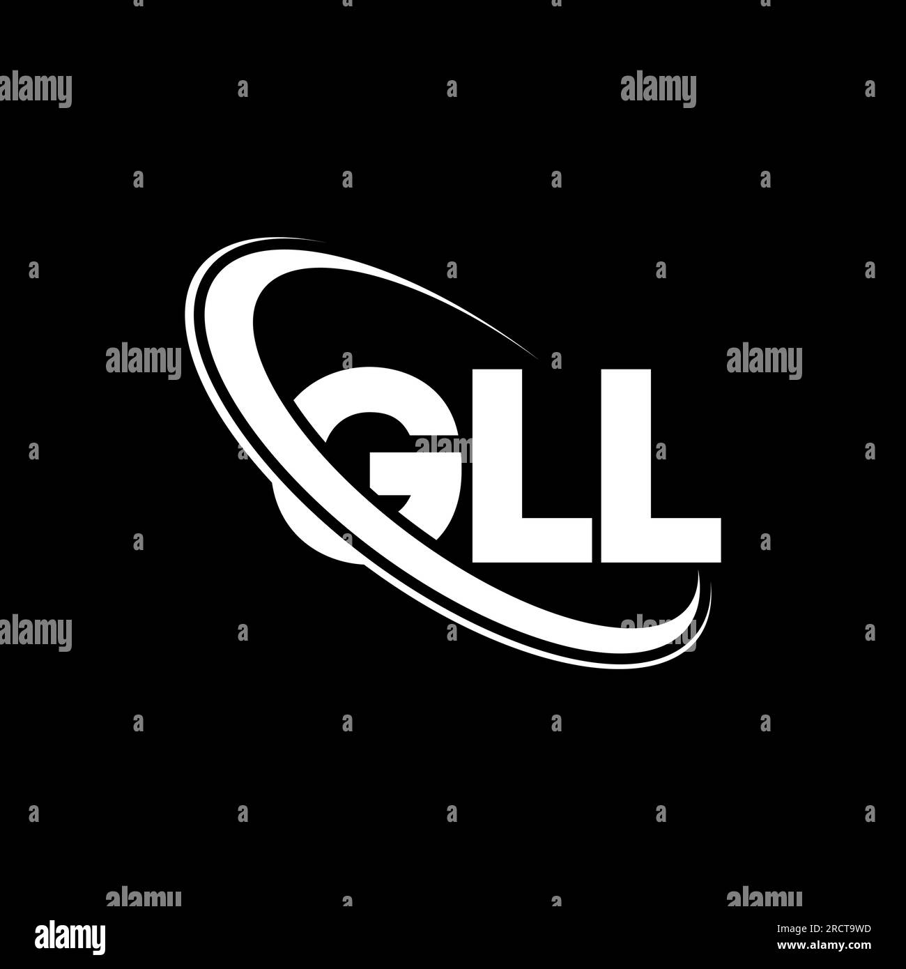 Logotipo de GLL. Letra GLL. Diseño de logotipo de letra GLL. Iniciales ...