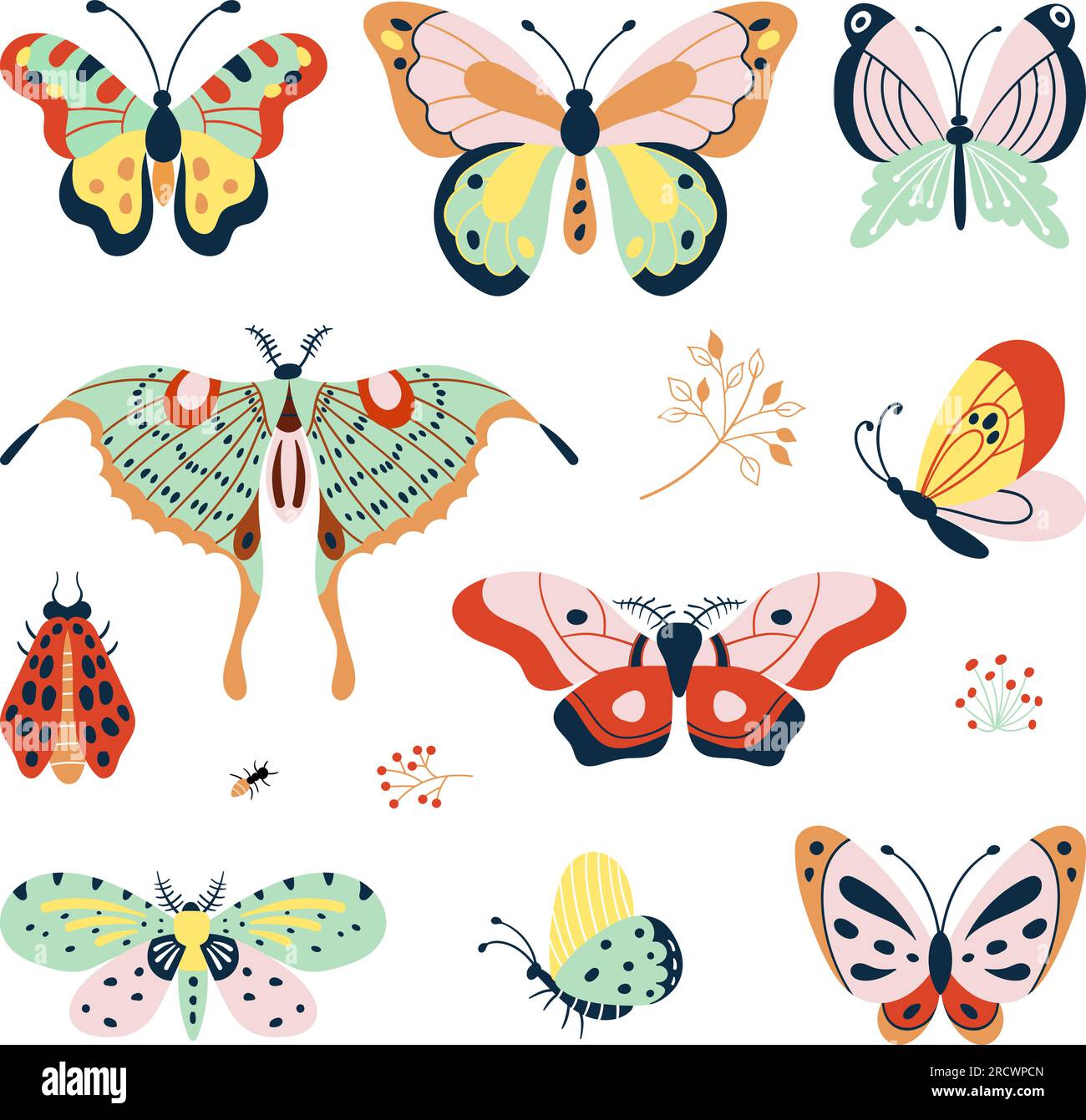 Mariposas decorativas Imágenes recortadas de stock - Alamy
