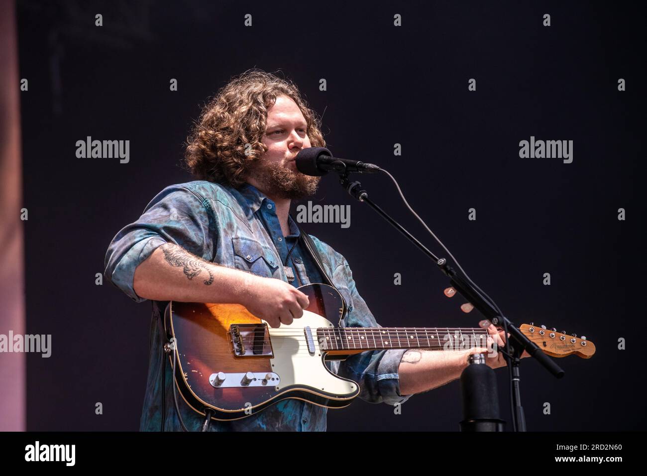 Alt-J en el Festival Crucero, Barcelona 7 de junio de 2023. Fotógrafo: ALE Espaliat Foto de stock