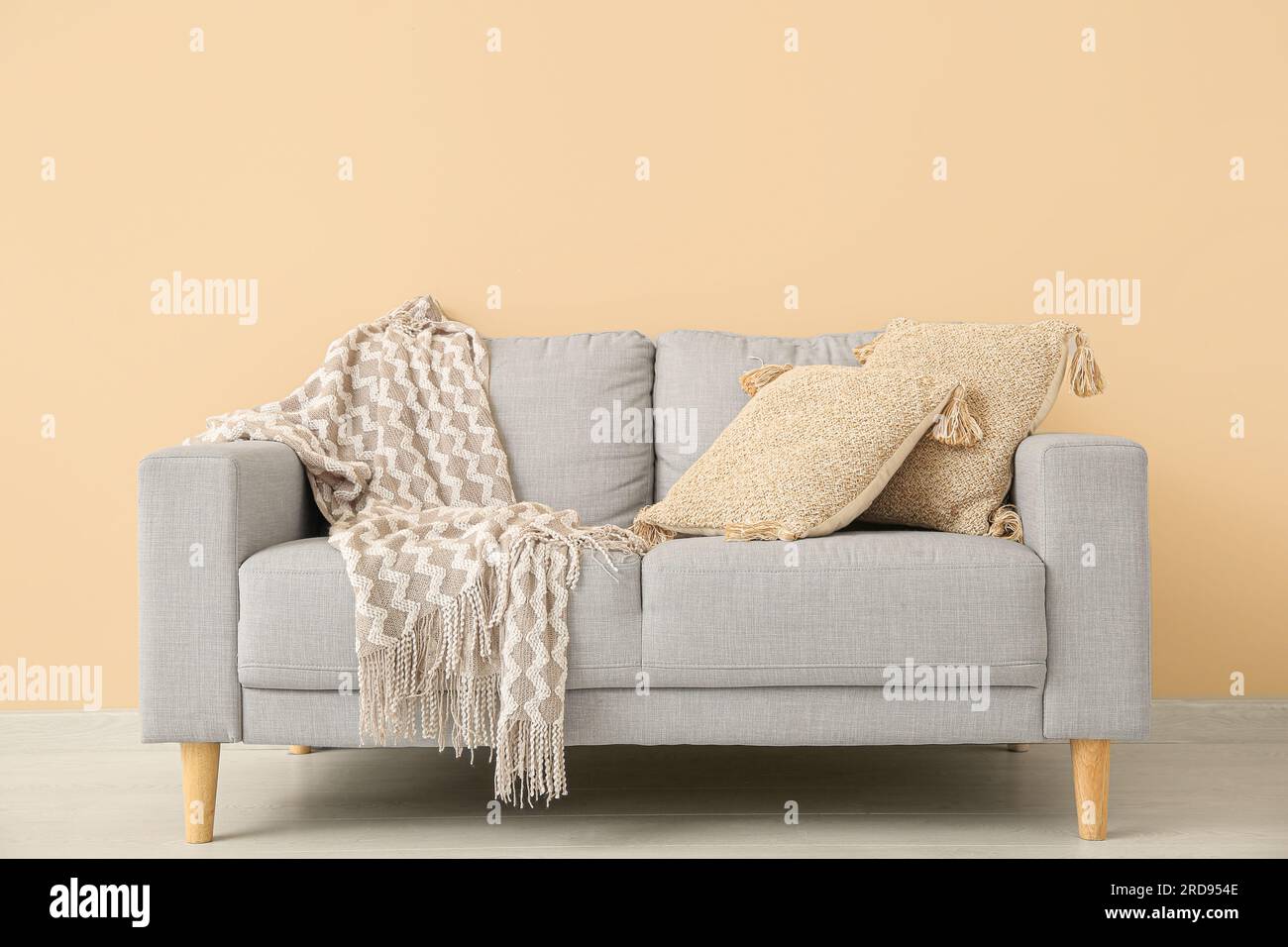 Manta gris online sofa