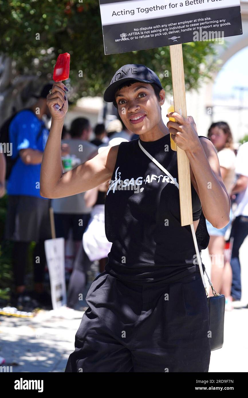 Photo by: gotpap/STAR MAX/IPx 2023 7/19/23 Rosario Dawson at the SAG