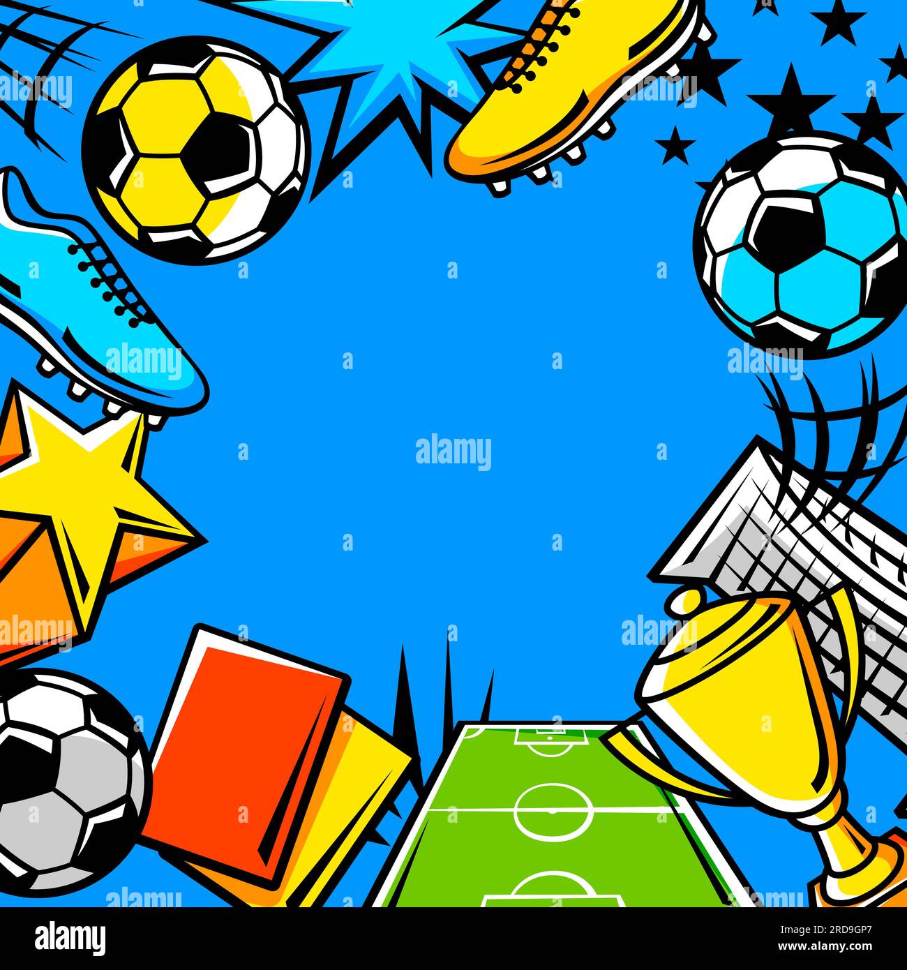 pegatinas de fútbol Imagen Vector de stock - Alamy