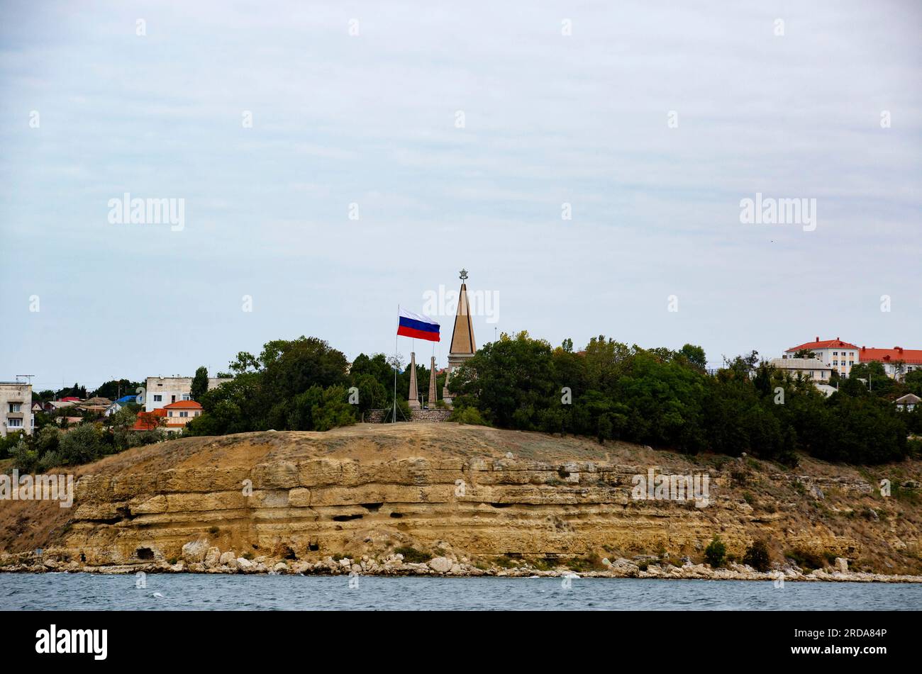 Sebastopol, Crimea. 26 de septiembre de 2021. Cabo Kordon es un cabo en