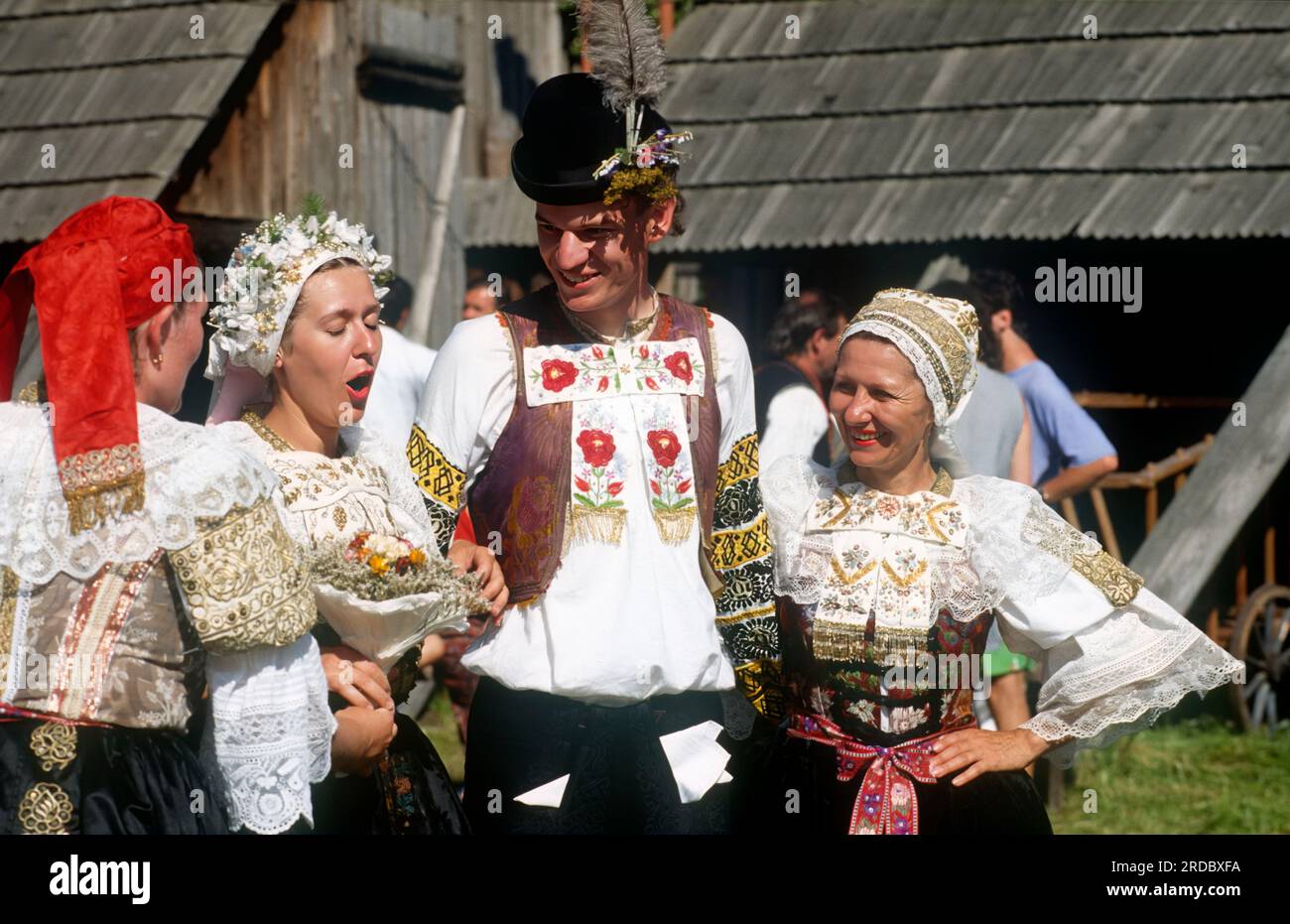 Europa Slovacchia Východná - El festival de folclore de Východná Foto de stock
