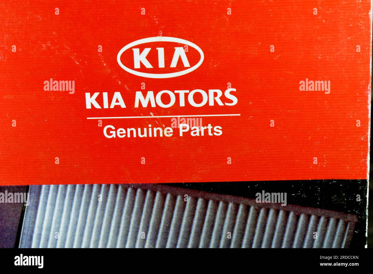 El Cairo, Egipto, julio de 11 2023 Piezas originales de KIA Motors