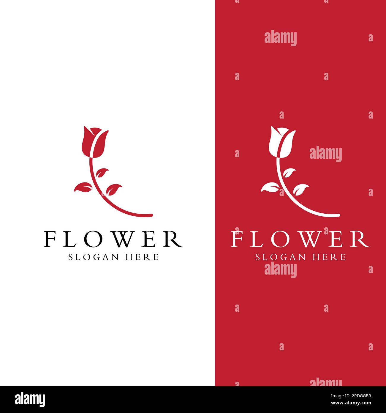 Logotipos De Flores Rosas Flores De Loto Y Otros Tipos De Flores Mediante El Uso Del Concepto