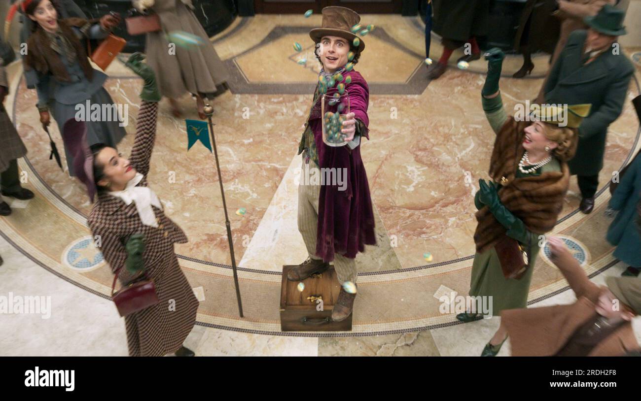 Wonka 2025 película Timothee Chalamet Fotografía de stock Alamy