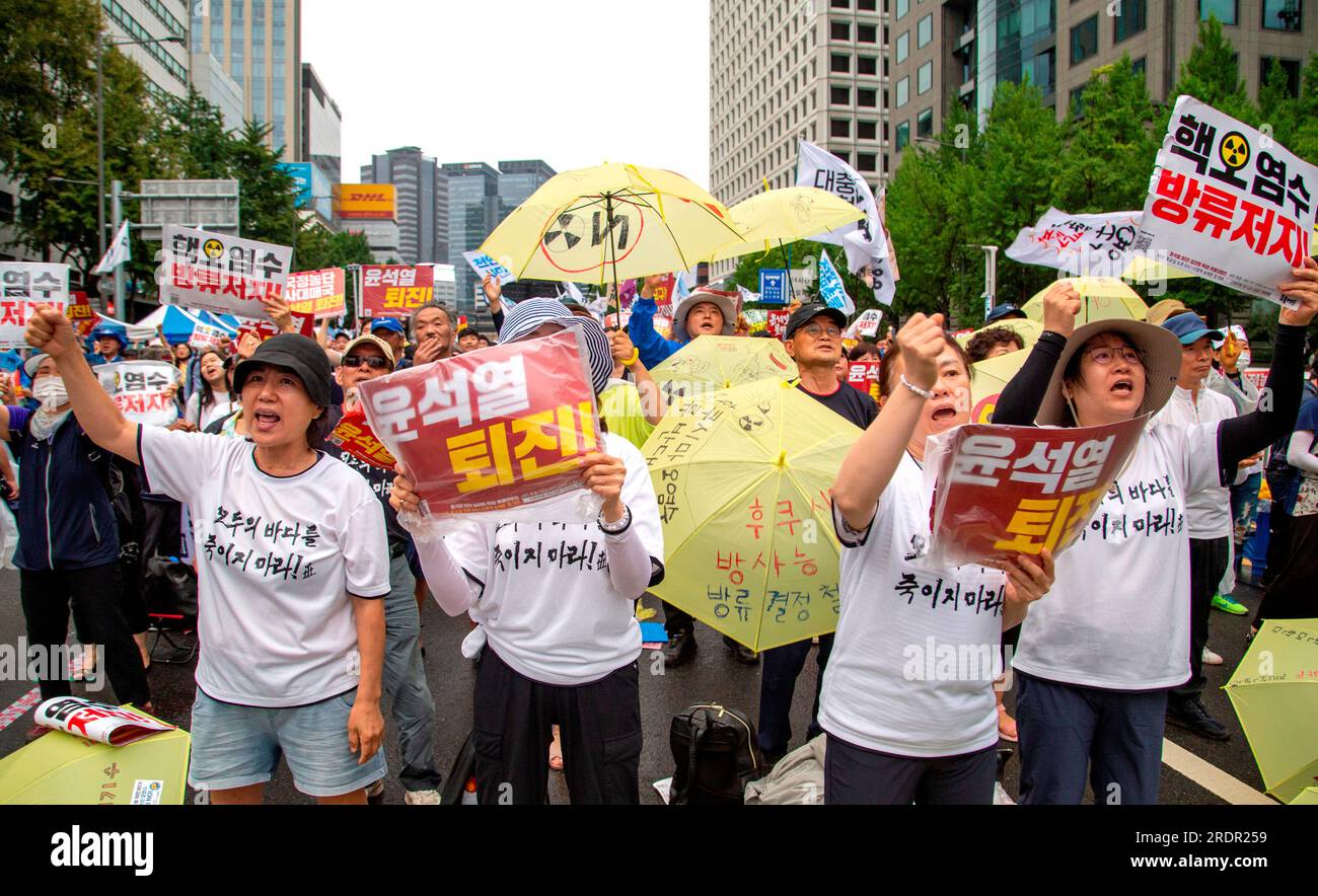 Protesta Contra El Plan De Japón De Liberar Agua Contaminada Con Energía Nuclear 15 De Julio De 5251