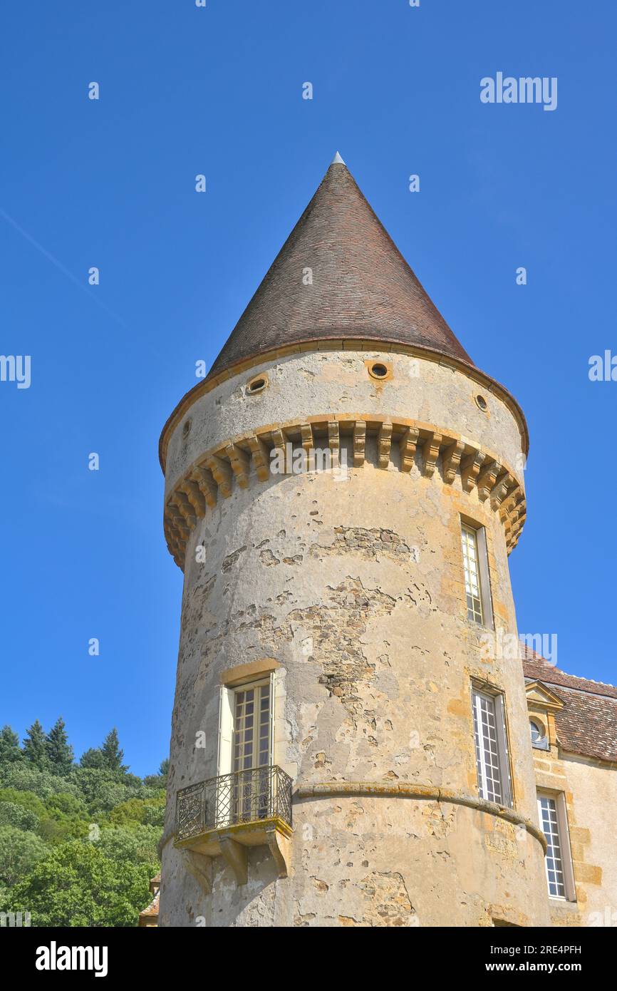 El Chateau de Bazoches era propiedad del Marqués de Vauban, Bazoches FR Foto de stock