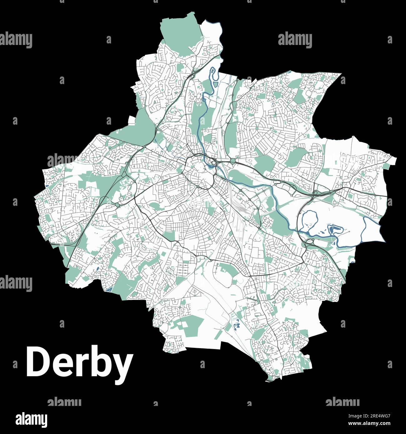 Ciudad de derby Imágenes vectoriales de stock - Alamy