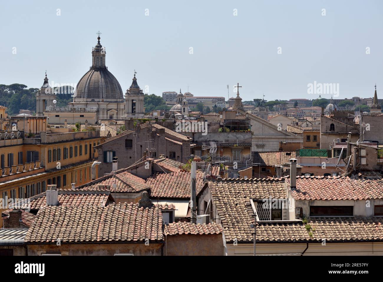 Rooftops, Roma, Italia Foto de stock