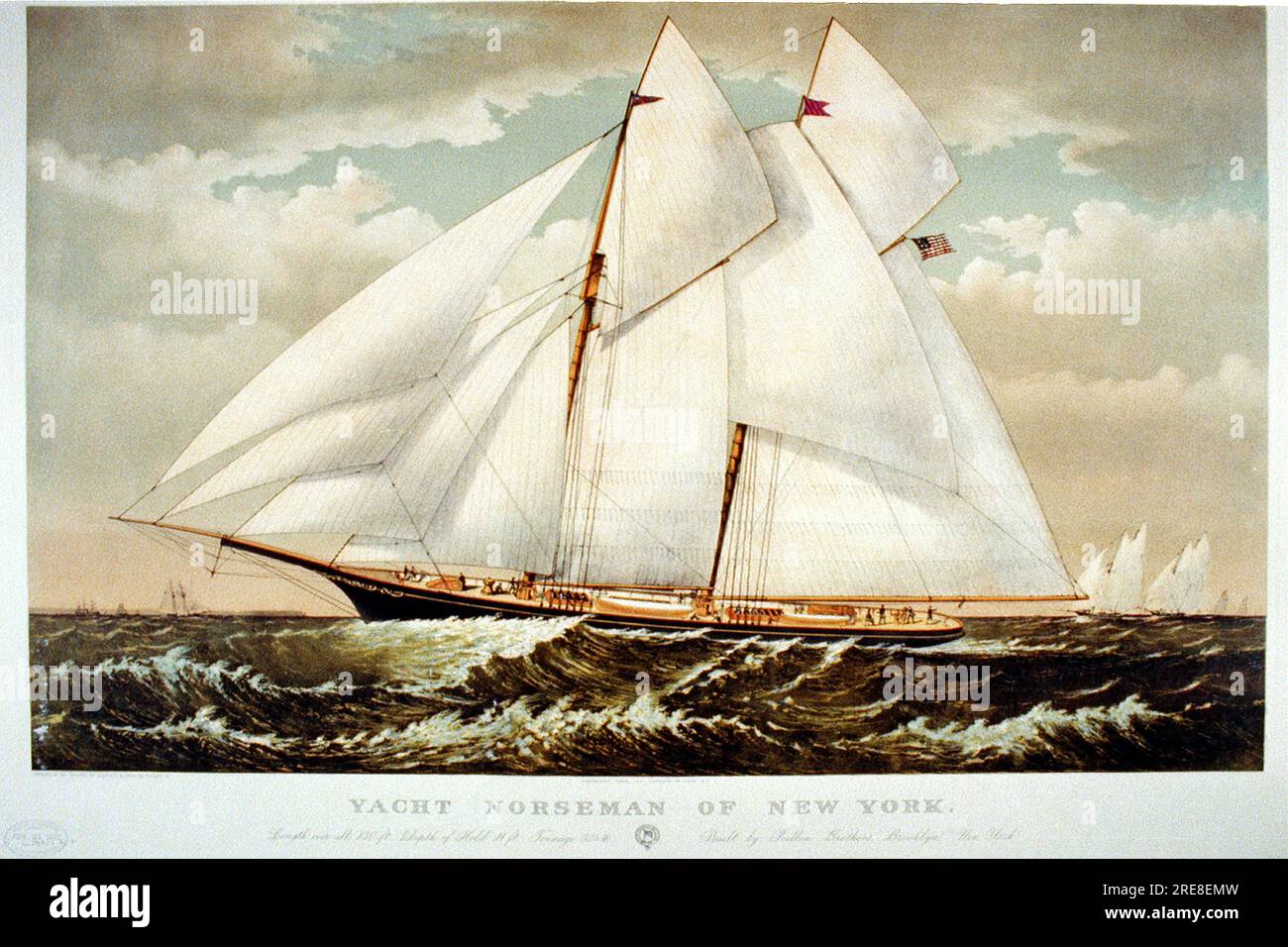 Reproducciones vintage de barcos Foto de stock