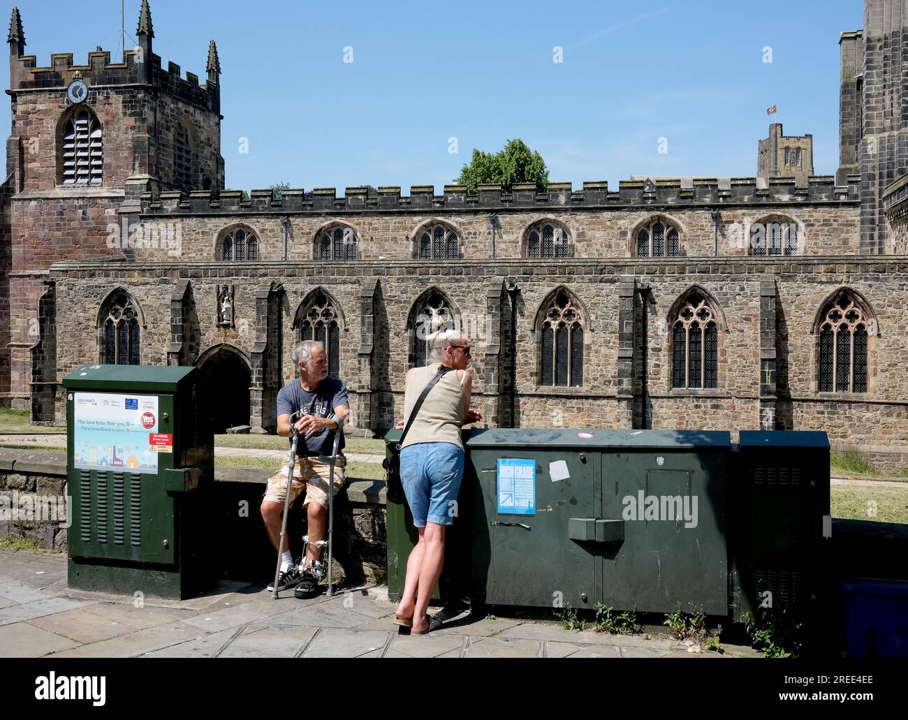 Catedral de Bangor, Gwynedd; Norte de Gales; Gales; Galés; Reino Unido; Reino Unido Foto de stock