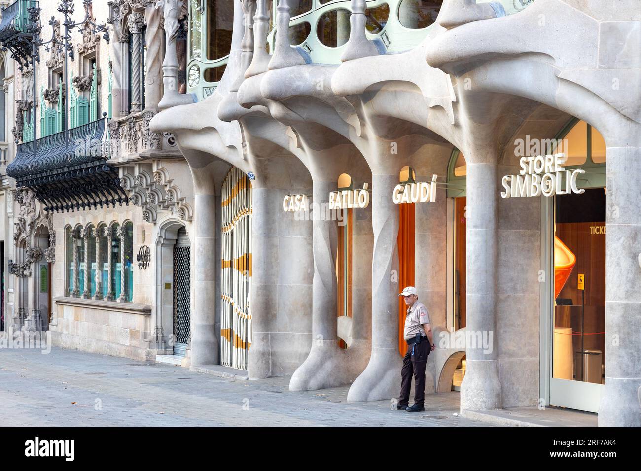 Casa Batlló, architekt Anton Gaudí, UNESCO, Barcelona, Španělsko / Casa Batlló, arquitecto Antoni Gaudi, UNESCO, Barcelona, Catalania, España Foto de stock