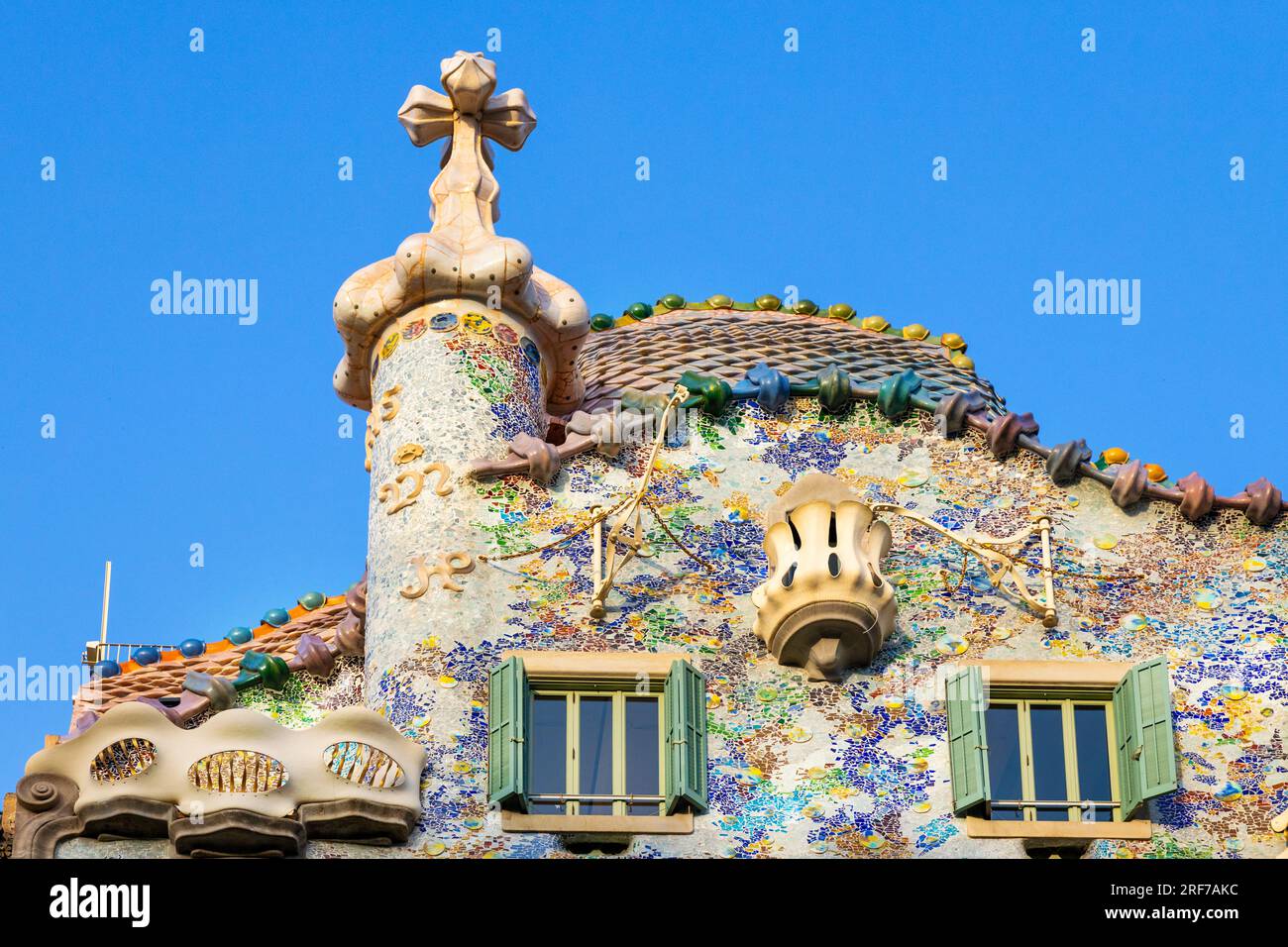 Casa Batlló, architekt Anton Gaudí, UNESCO, Barcelona, Španělsko / Casa Batlló, arquitecto Antoni Gaudi, UNESCO, Barcelona, Catalania, España Foto de stock