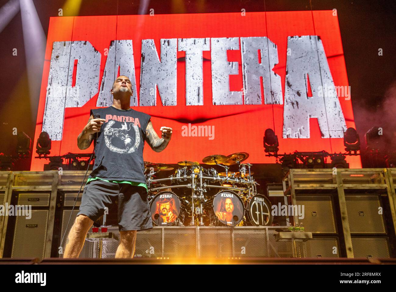 Milwaukee, EE.UU. 31º de julio de 2023. Phil Anselmo de Pantera en