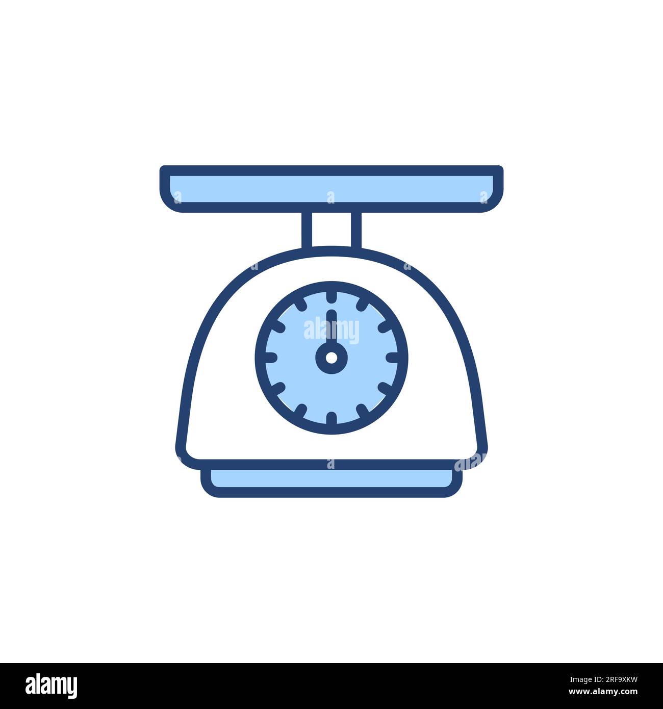 Escalas icono vector. Signo y símbolo de la báscula Imagen Vector de