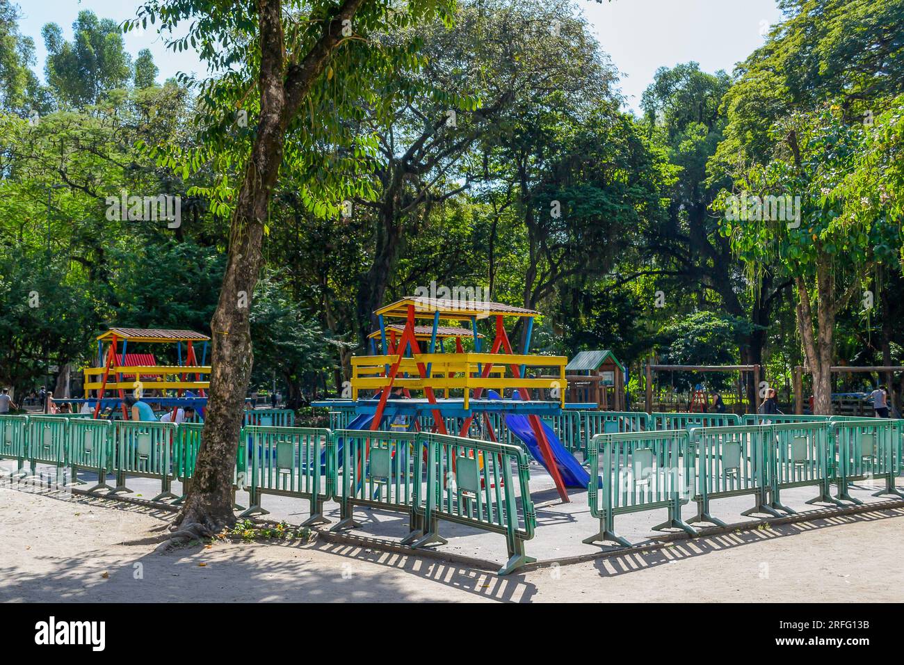 Niteroi, Brasil, Equipamiento para parques infantiles. Foto de stock