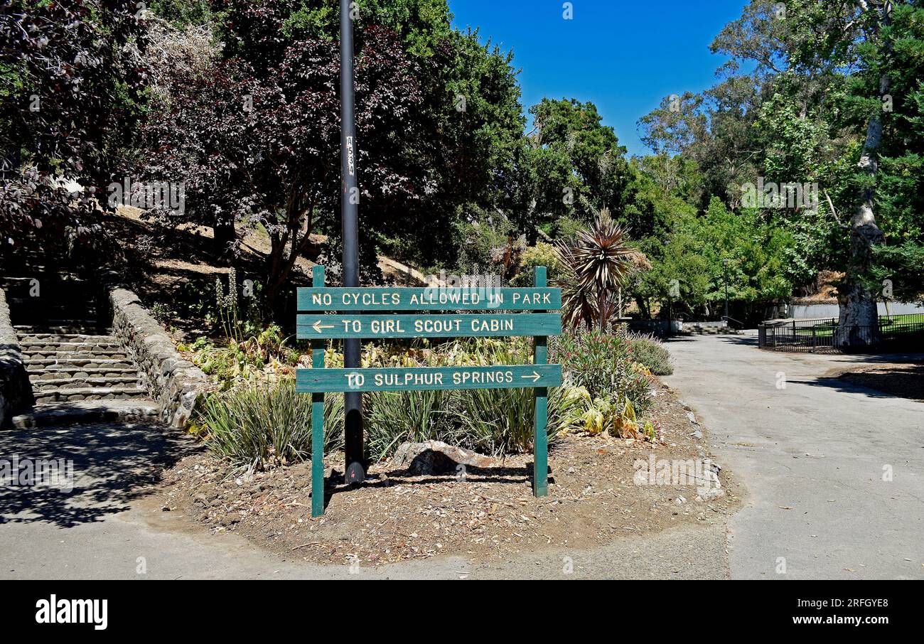 Hayward Memorial Park en Hayward, California Foto de stock