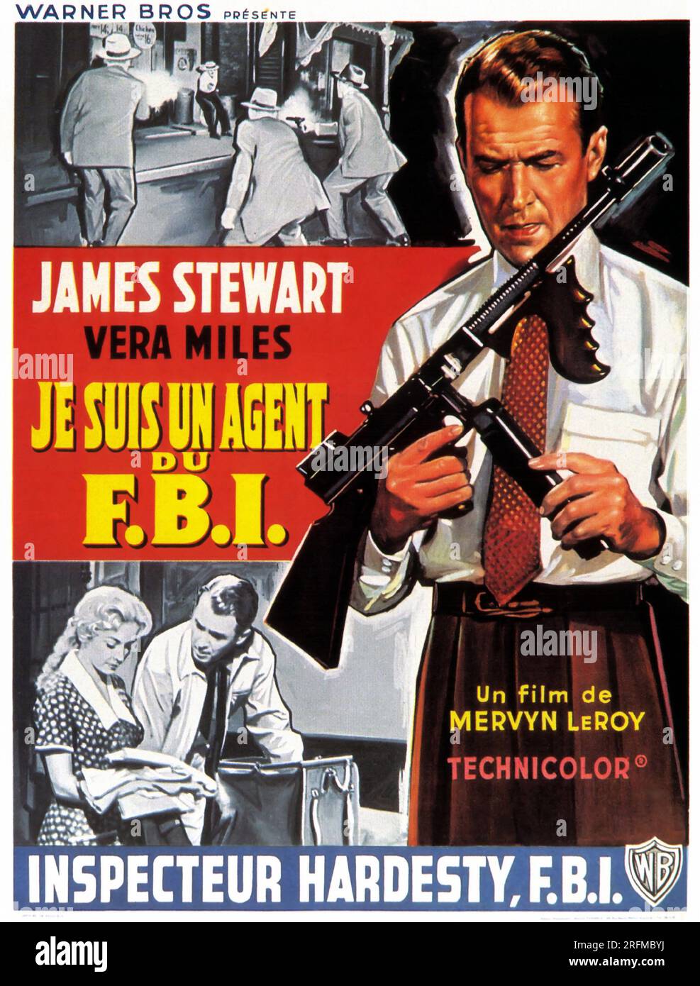 El FBI americano 1959 Historia un drama película protagonizada por James Stewart y Vera millas. Foto de stock