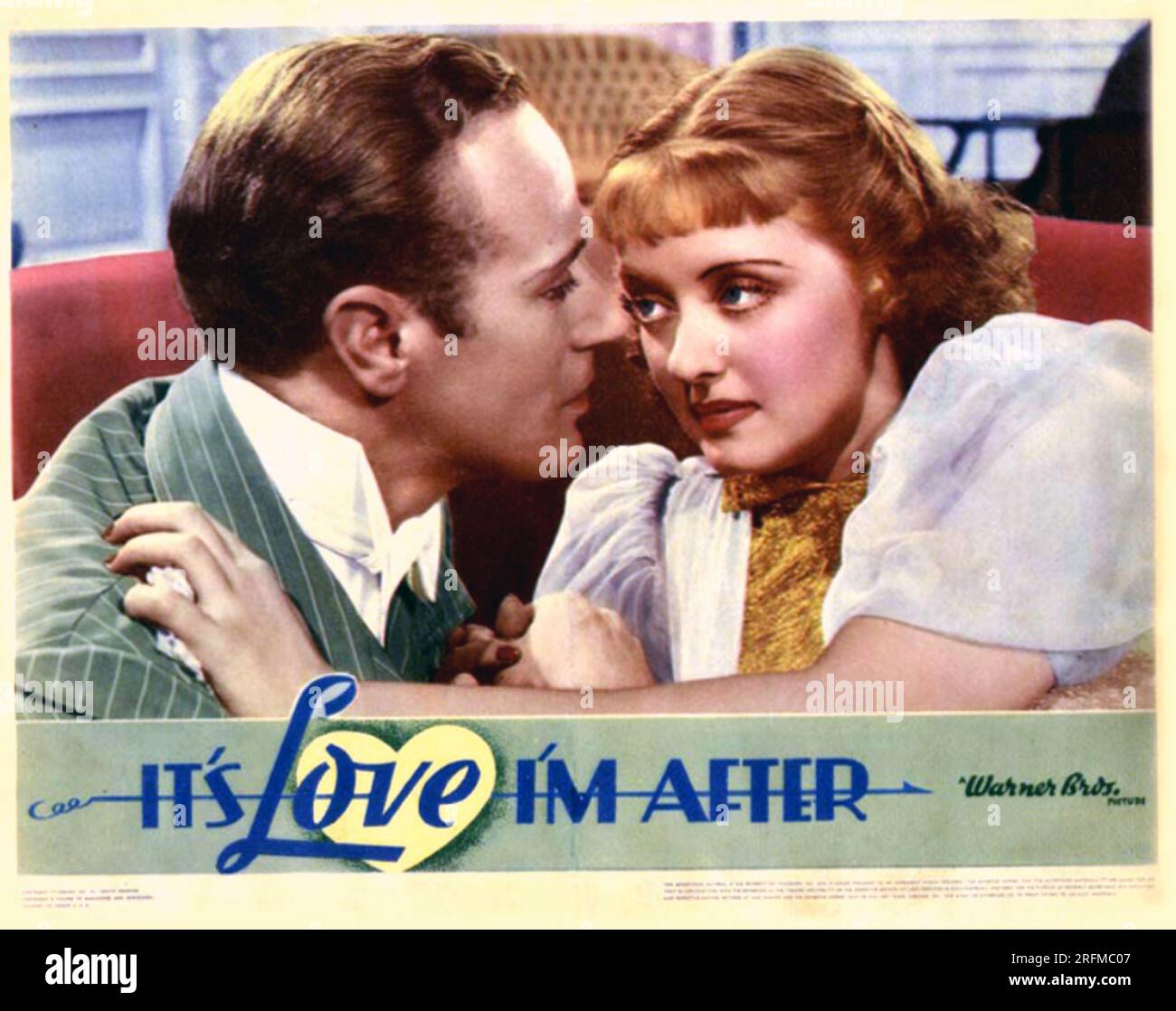 Es Amor I'm After' una película de comedia estadounidense de 1937 protagonizada por Leslie Howard, Bette Davis Foto de stock