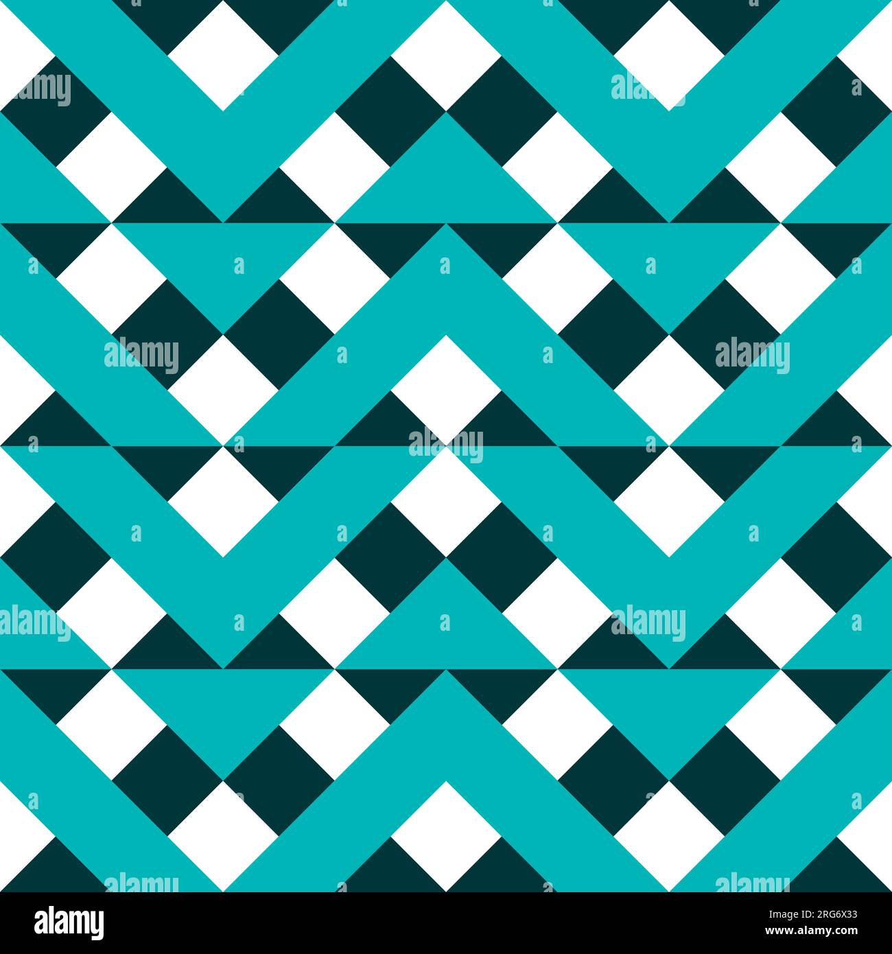 Patrón sin fisuras con motivos geométricos en tres colores Foto de stock