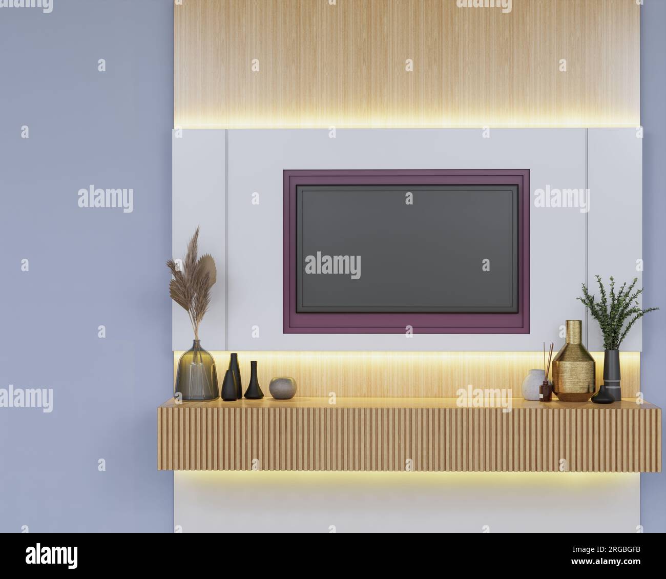 Sistema de pared moderno móvil sala de estar diseño de TV sala