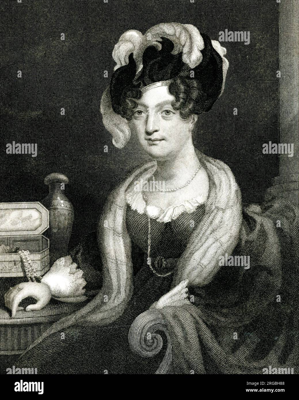 Princesa María, duquesa de Gloucester y Edimburgo (1776-1857), cuarta hija del rey Jorge III Foto de stock