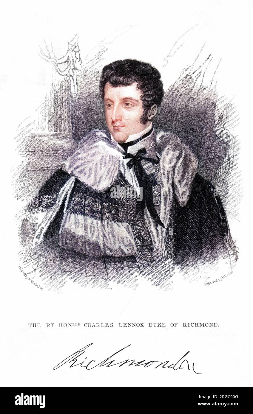 CHARLES GORDON LENNOX, quinto duque de RICHMOND (1791 1860), soldado