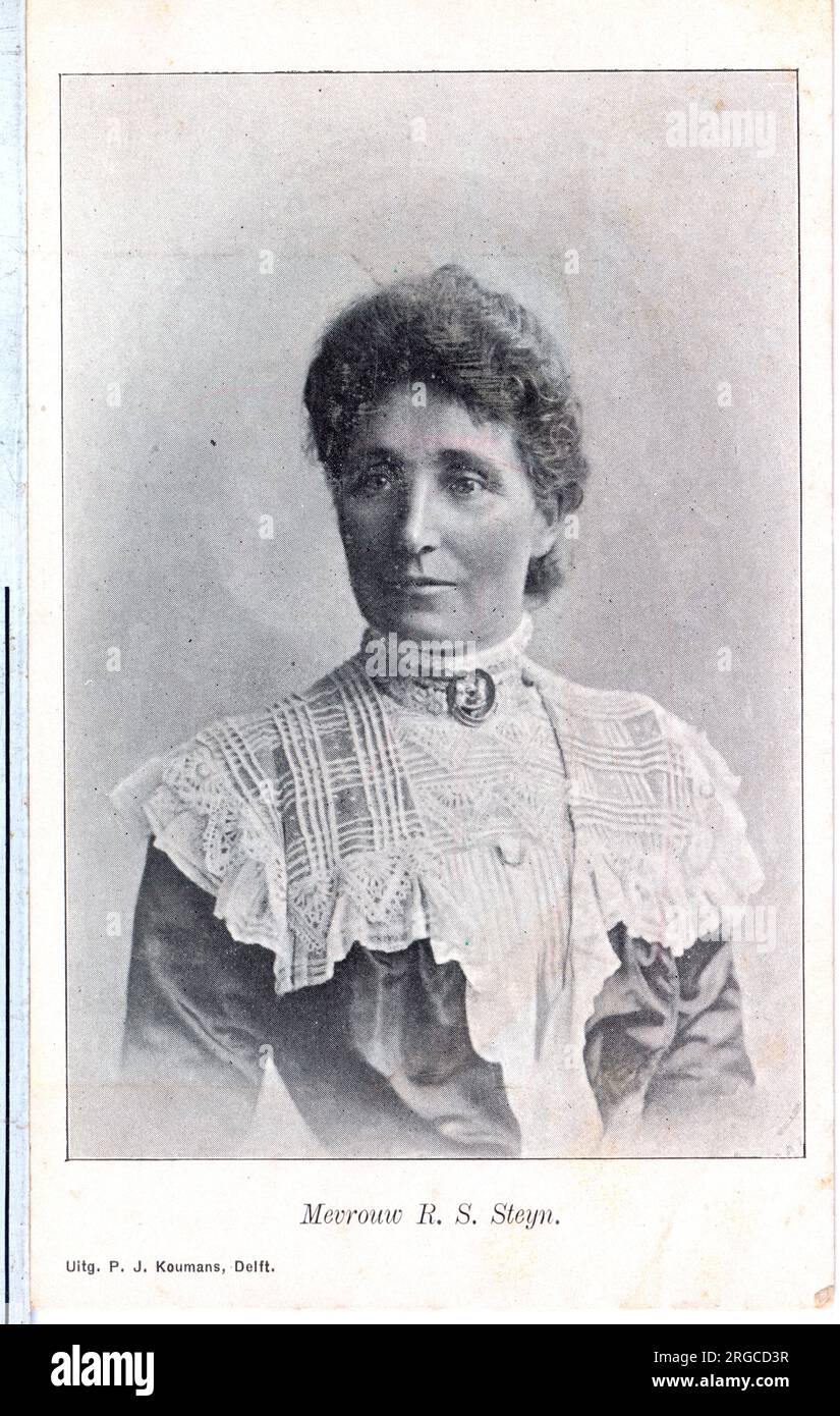 La señora Steyn era la esposa del presidente M T Steyn y se ganó el soubriquet 'Madre de su pueblo'. Guerra de los Bóer. Foto de stock
