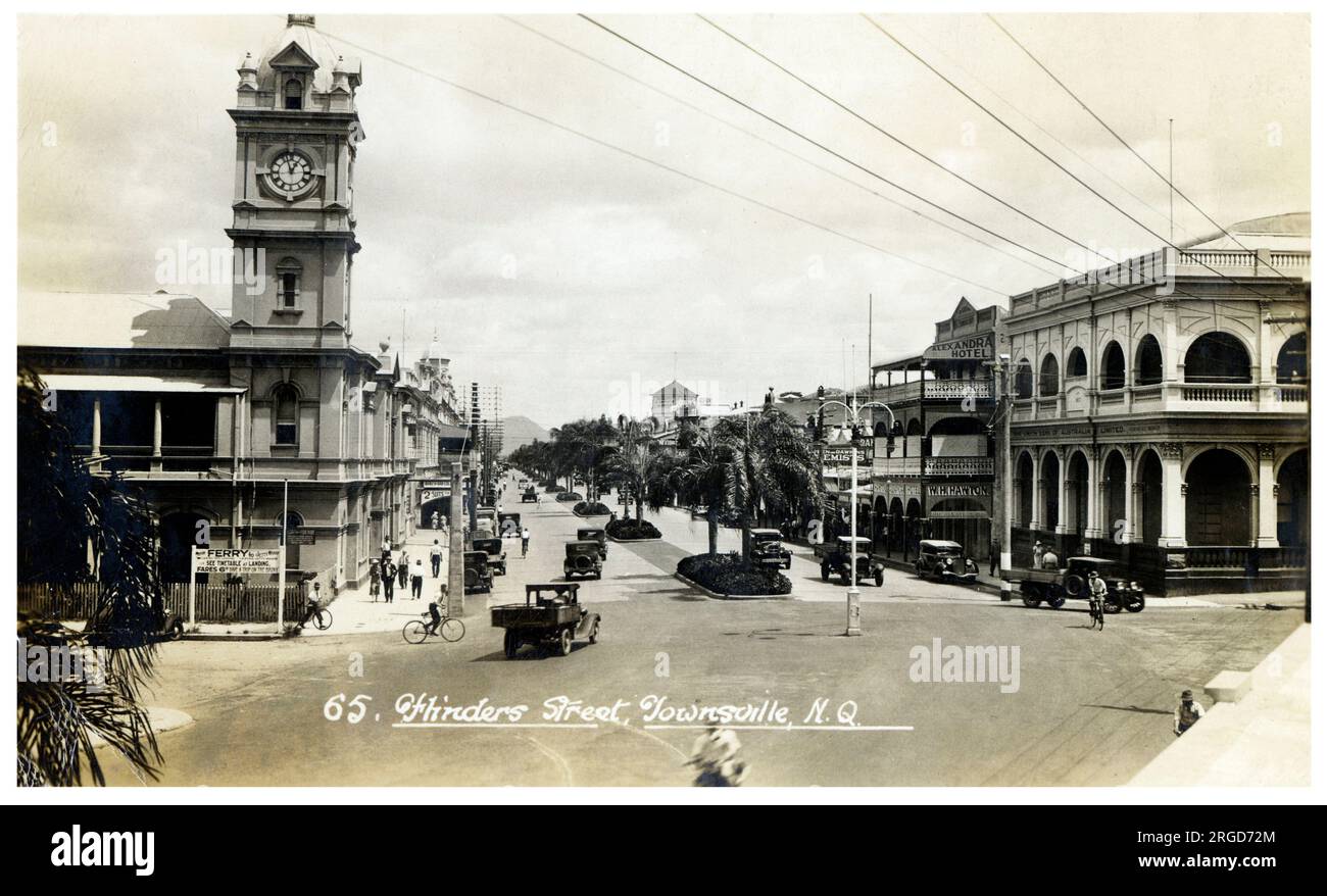Flinder's Street, Townsville, New Queensland, Australia Foto de stock