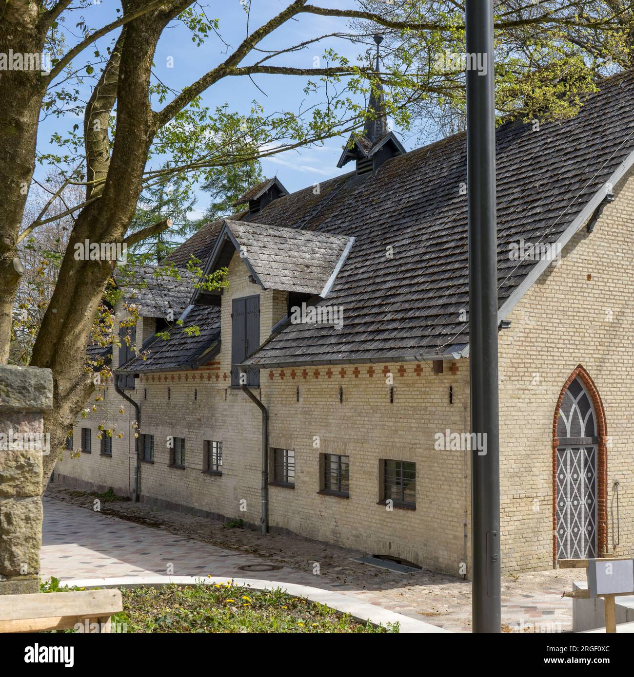 Casa de la Edad de Hielo en Christiansenpark en Flensburg, Schleswig-Holstein, Alemania Foto de stock