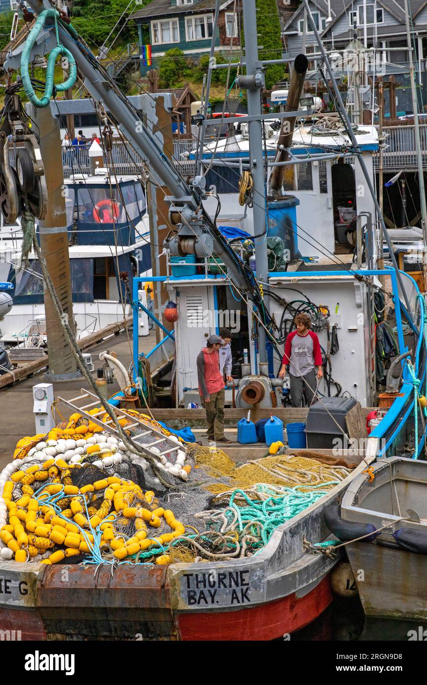 Barco de pesca en Ketchikan Foto de stock